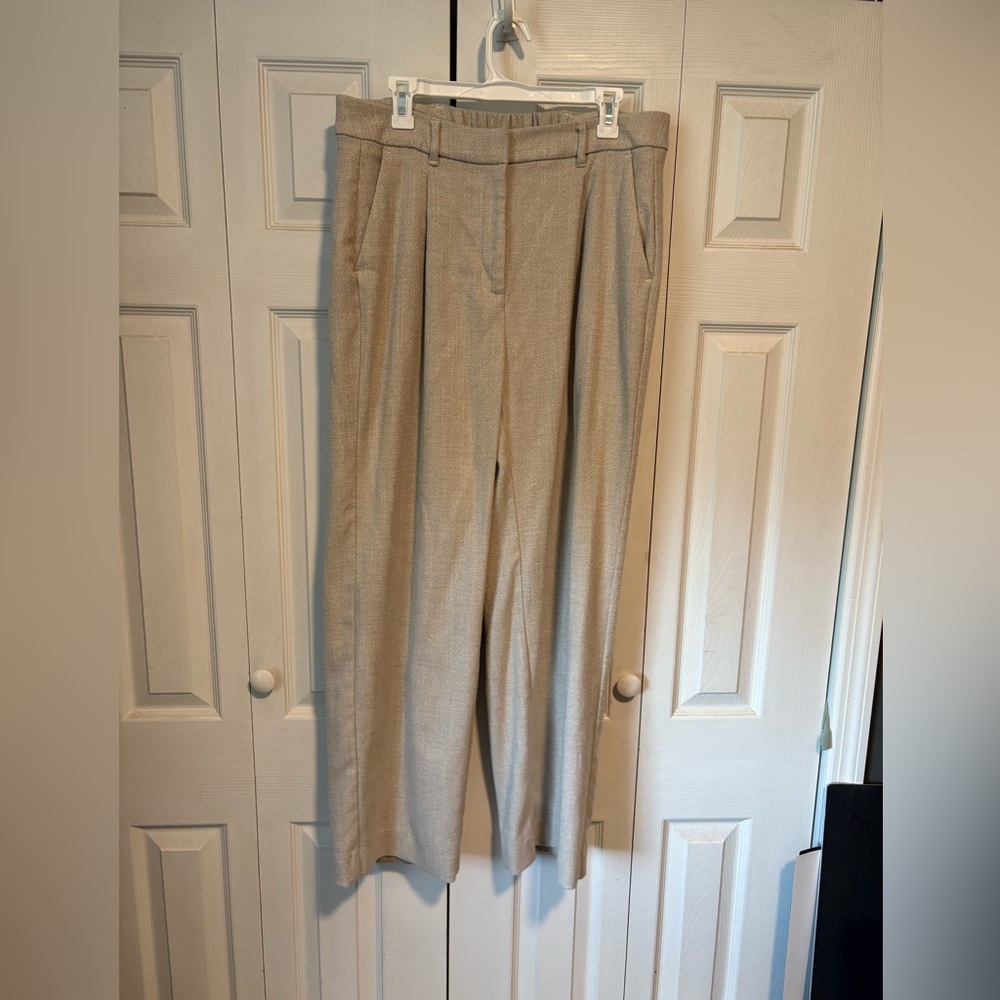Old Navy Taylor Wide Leg Trousers Linen Size Large